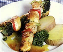 Brochetas a la mostaza recetas