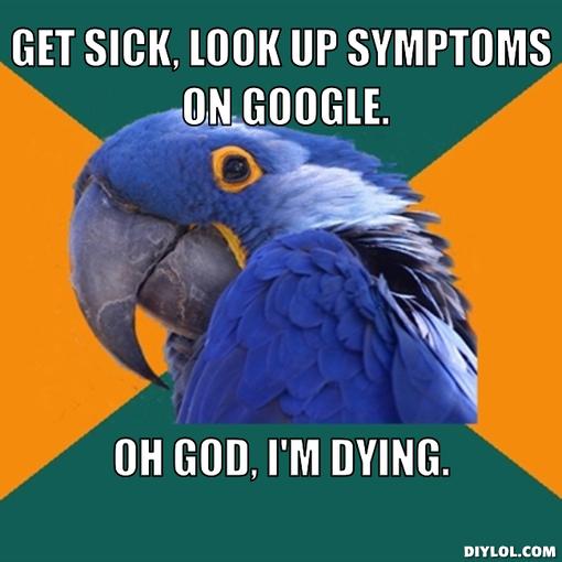 paranoid-parrot-meme-generator-get-sick-