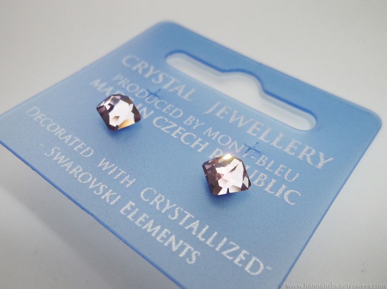 Review: Mont Bleu Design Glassware Swarovski Crystal Earrings Swarovski earrings, pink Swarovski, pretty, cute
