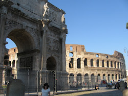 The Arch of Consontine and the Colosseum