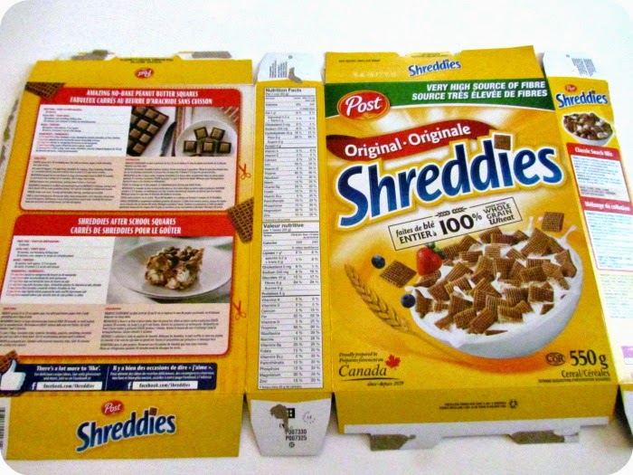 Etcetorize Cereal Box Journal