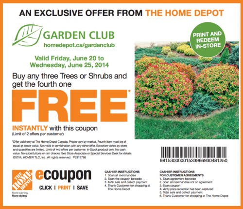 Home depot coupon codes