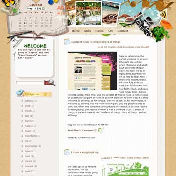 All You Can Enjoy Blogger Template. free download template blogspot