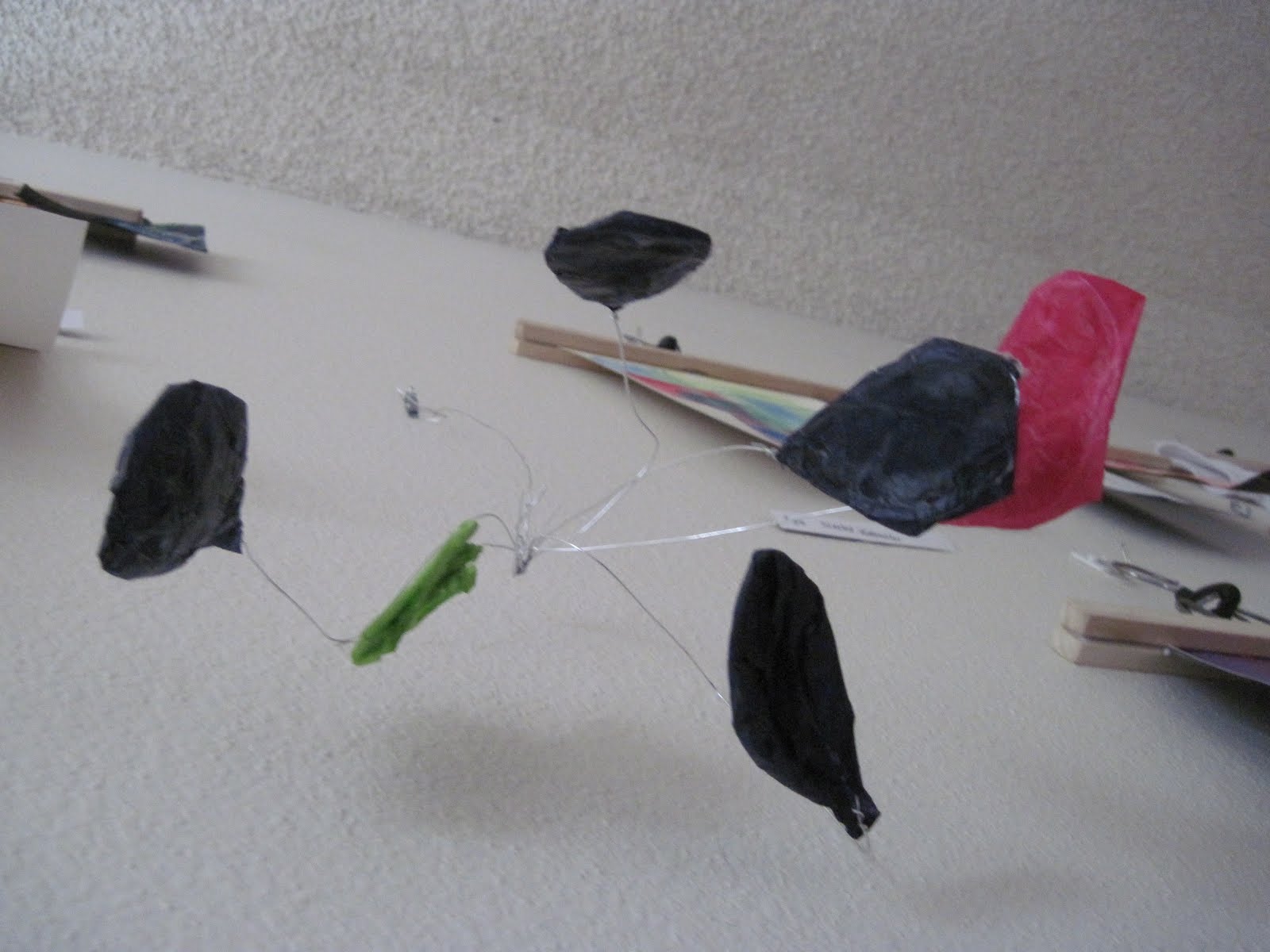 Art Camp Wire and Tissue Paper Sculpture