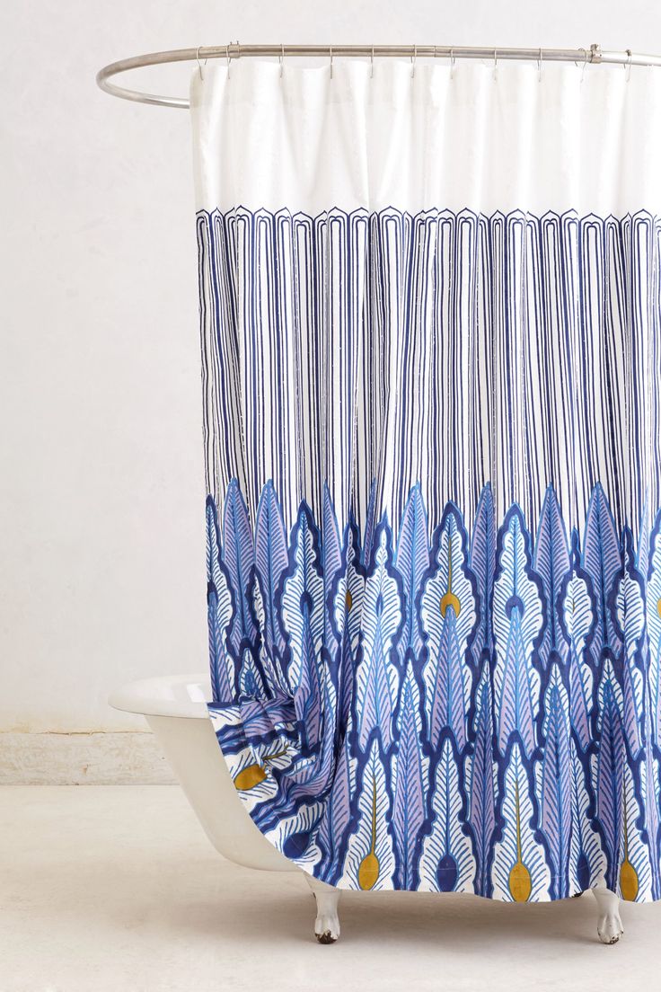 Capital A fresh start shower curtains, bright & bold