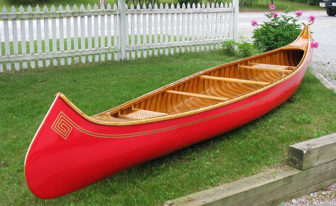 Wooden Canoes and More Chestnut Indian Maiden canoe