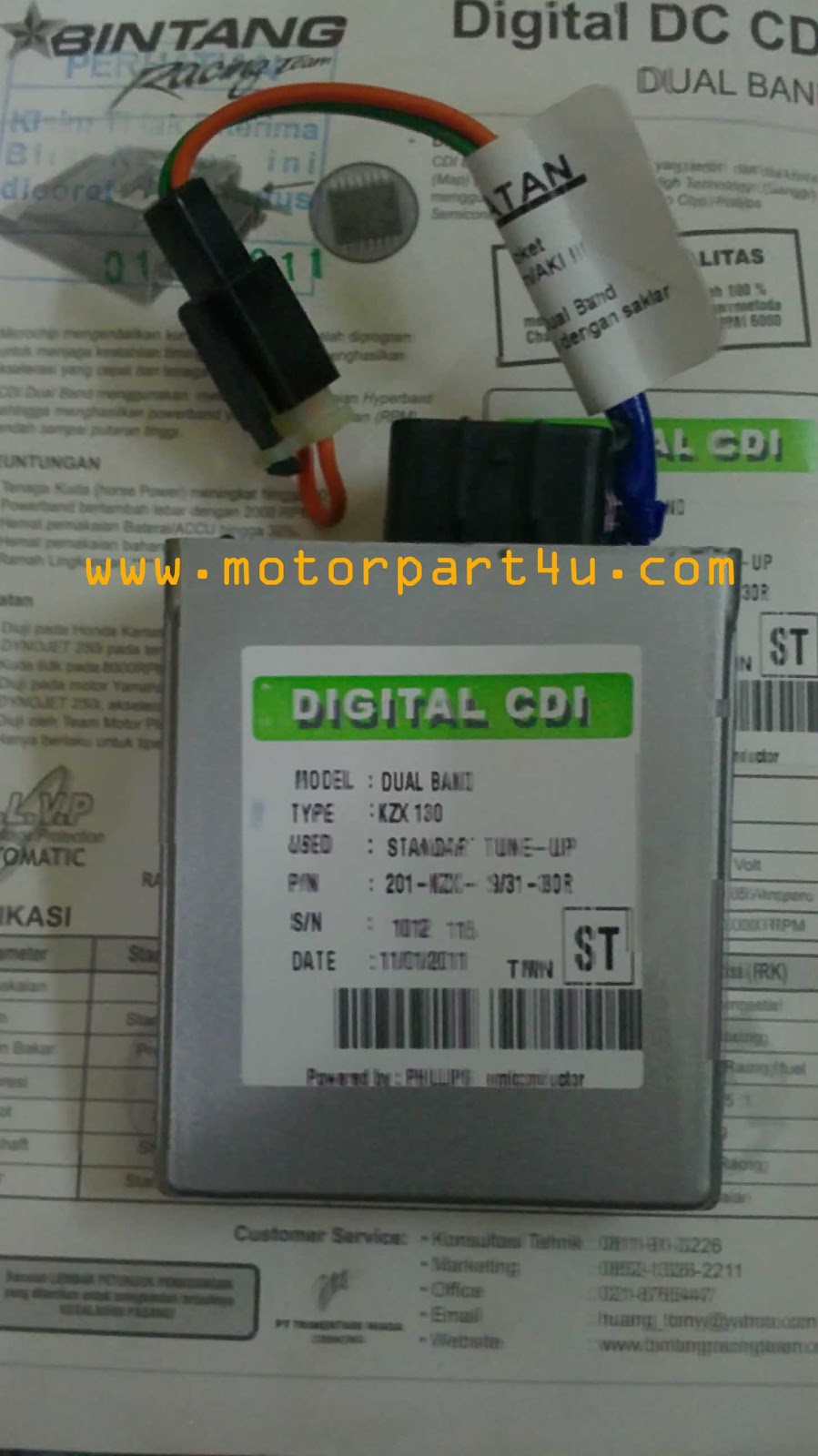 CDI BRT DUALBAND KAWASAKI KAZE 130 / MODENAS GTM128