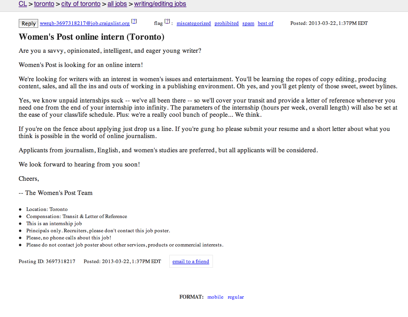 why cant sarah thomson pay her interns youth and work do you get paid for internships