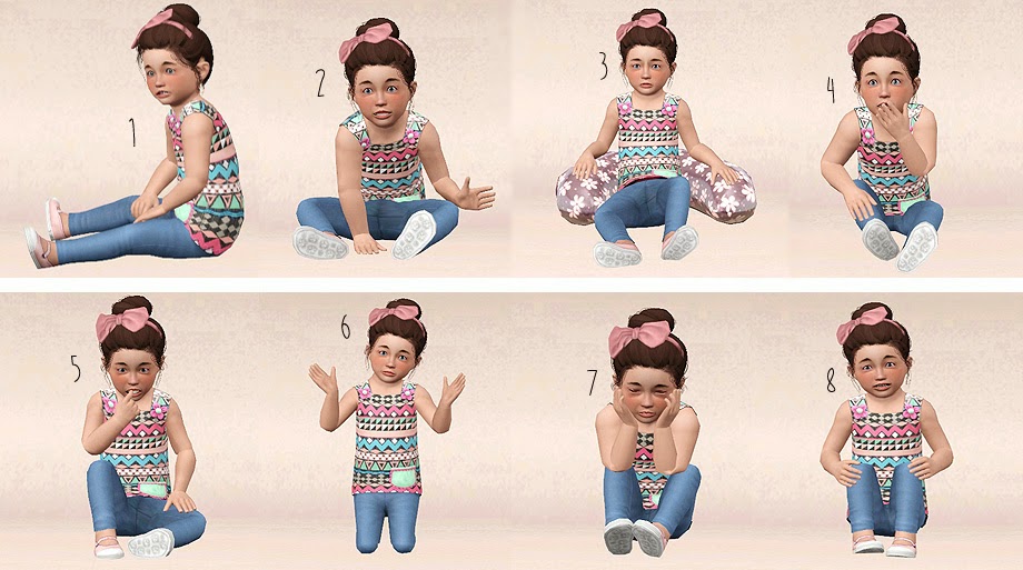 My Sims 3 Blog Sitting Toddler Poses by equiem