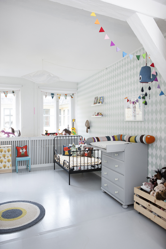 Ferm Living Tapete Harlequin : Scandinavian Kids Room Ferm Living Tapete Harlequin : Scandinavian Kids Room