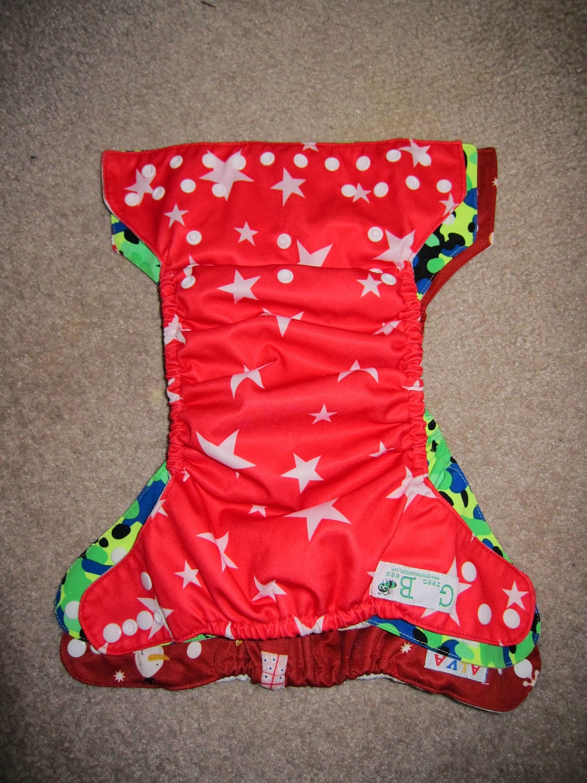 Poofy Heiney's Review sizing differences between Green Bees, Oui Oui