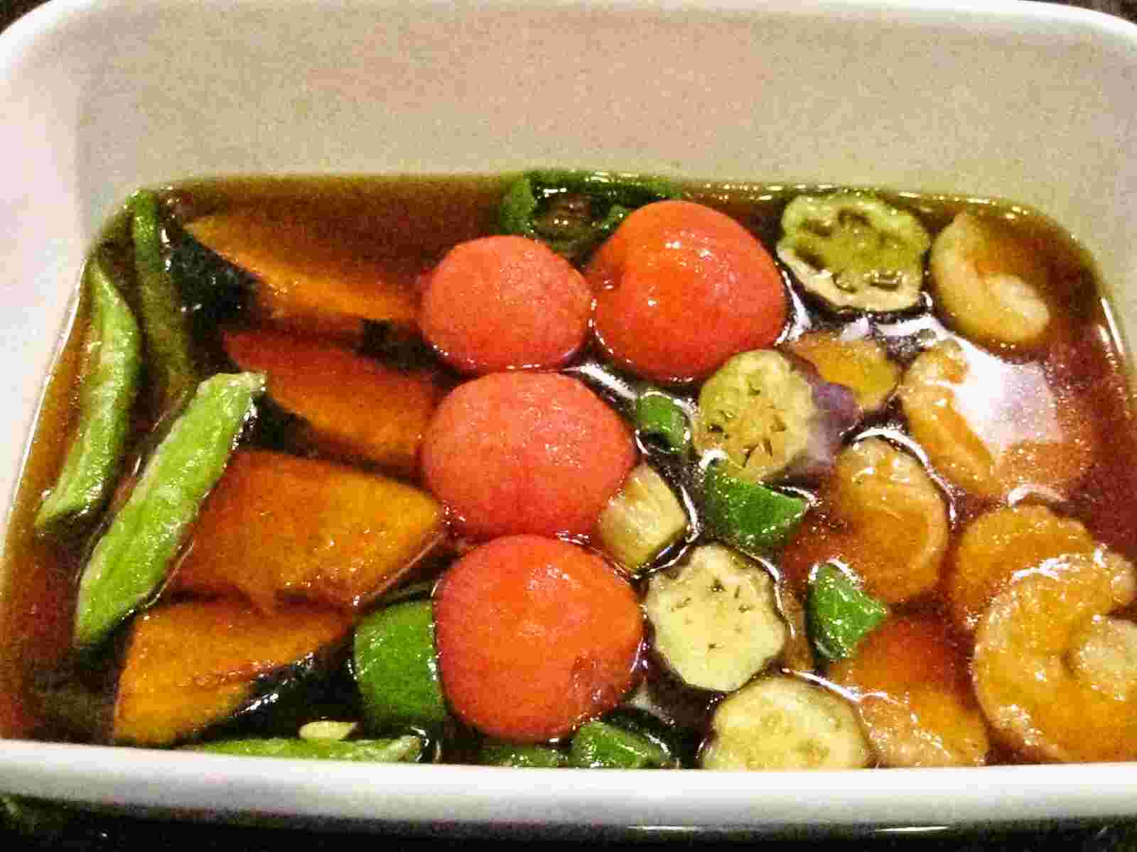 Recipes for Tom Ebi to yasai no nanbanzubitashi / prawns and