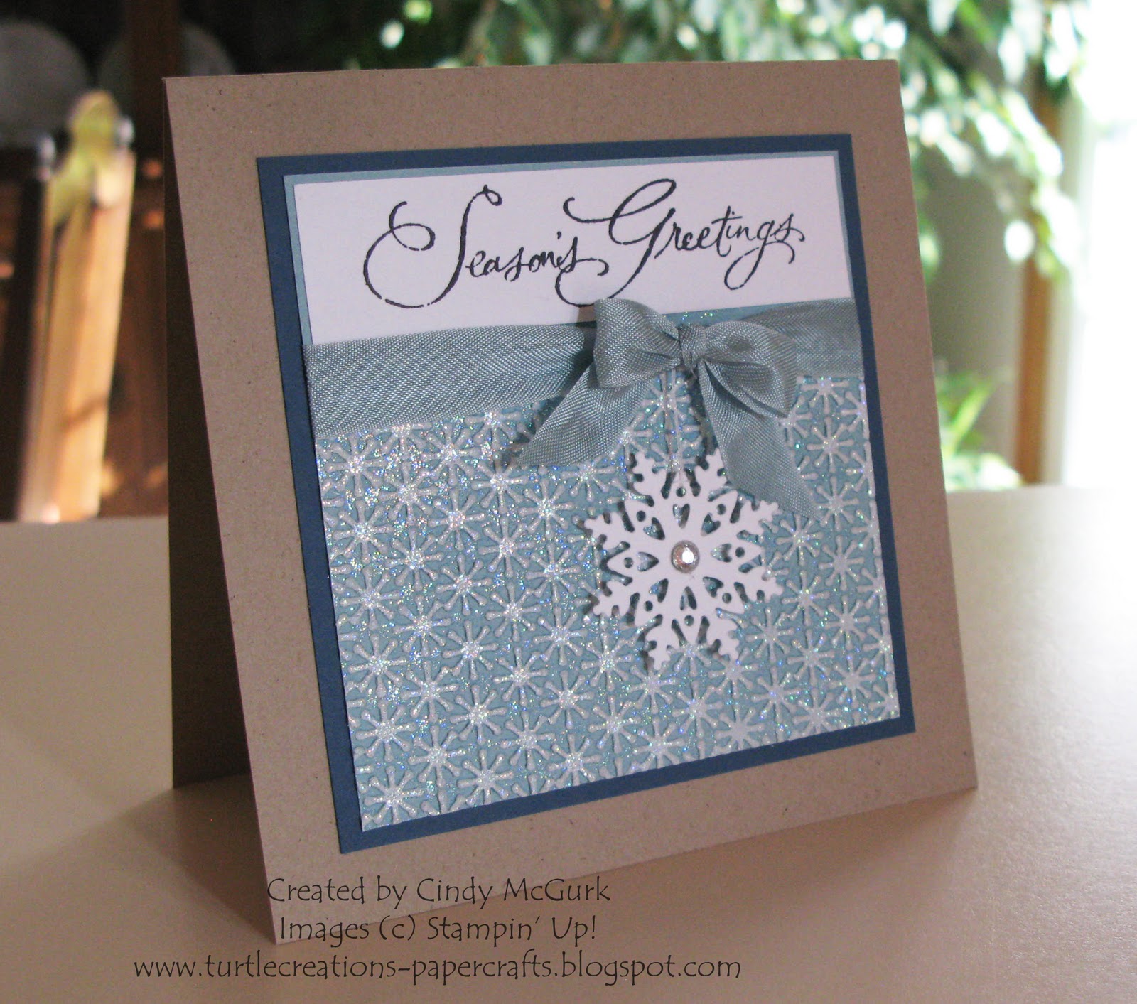 Turtle Creations Snowburst Christmas Snowburst Embossing Folder