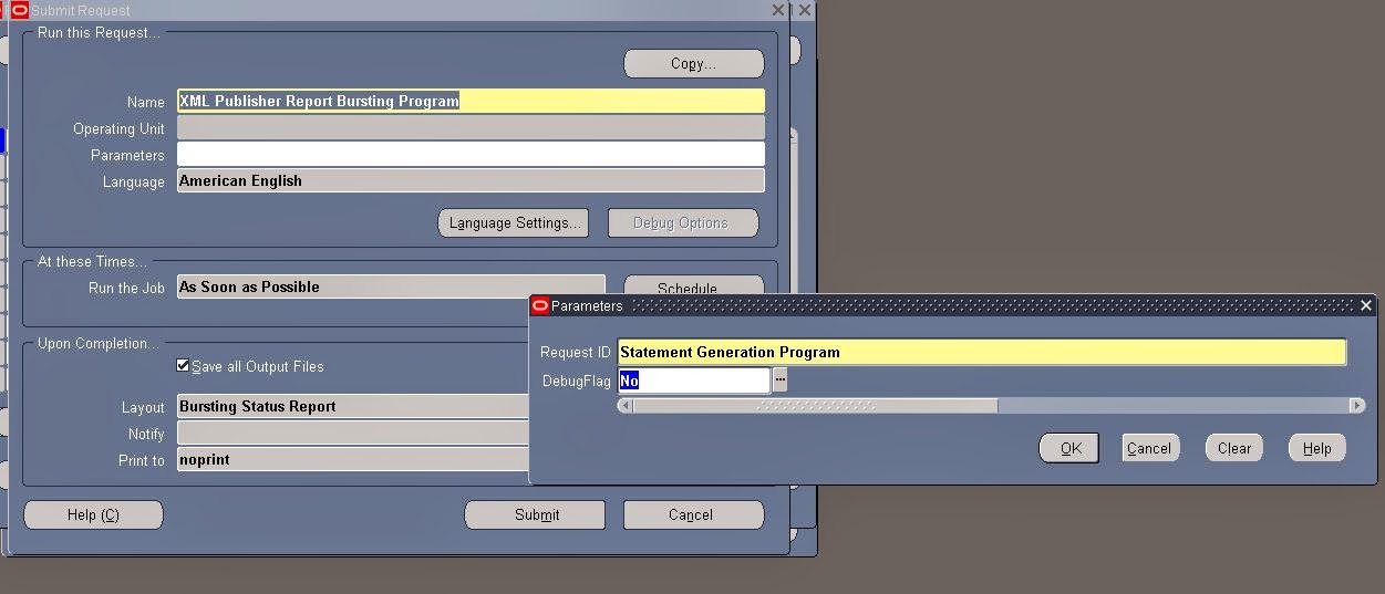ORACLE MASTERMINDS Adding Condition While Calling the Bursting Program
