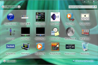 Koleksi dan Free Download Gadgets untuk Windows 7