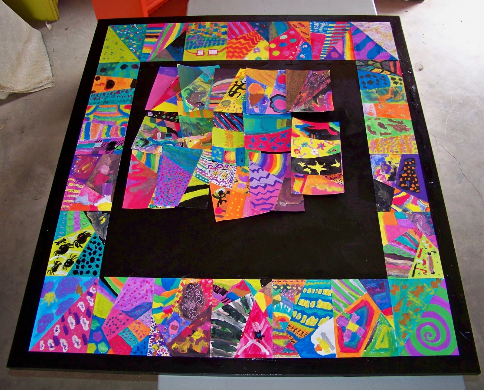 candice ashment art Abstract Mural Our Contemporary Painted Quilt