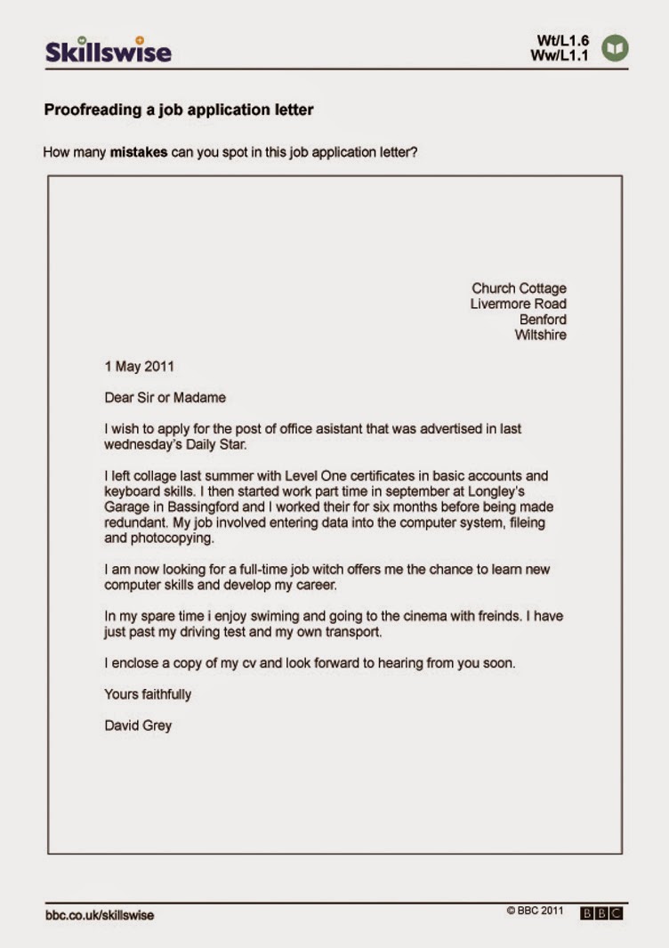 Job Vacancy Seafarers On Board Proofreading Application Letter