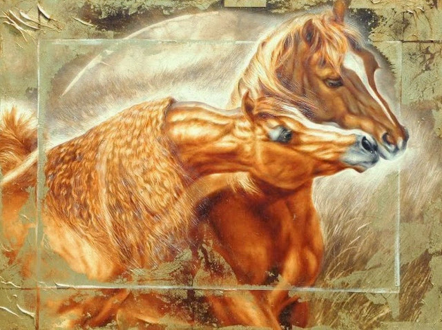 lienzos-oleo-de-caballos-modernos caballos-modernos