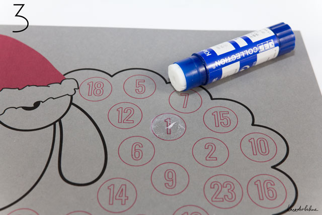 Weihnachtskalender kleben Weihnachtskalender kleben