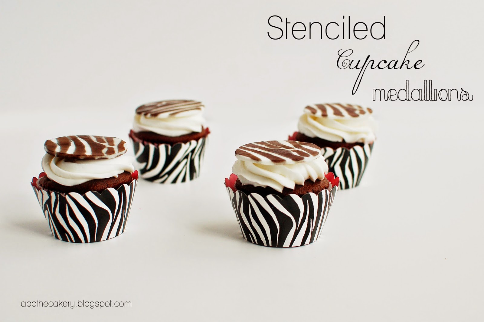 CAKE HAPPENS Stenciled Cupcake Medallions! {Part 1}