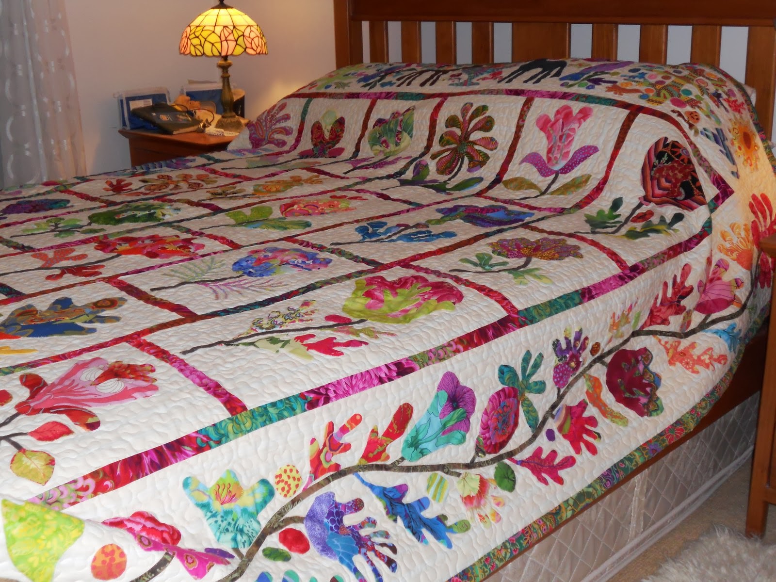 Glorious Applique Flower Garden 3 photos