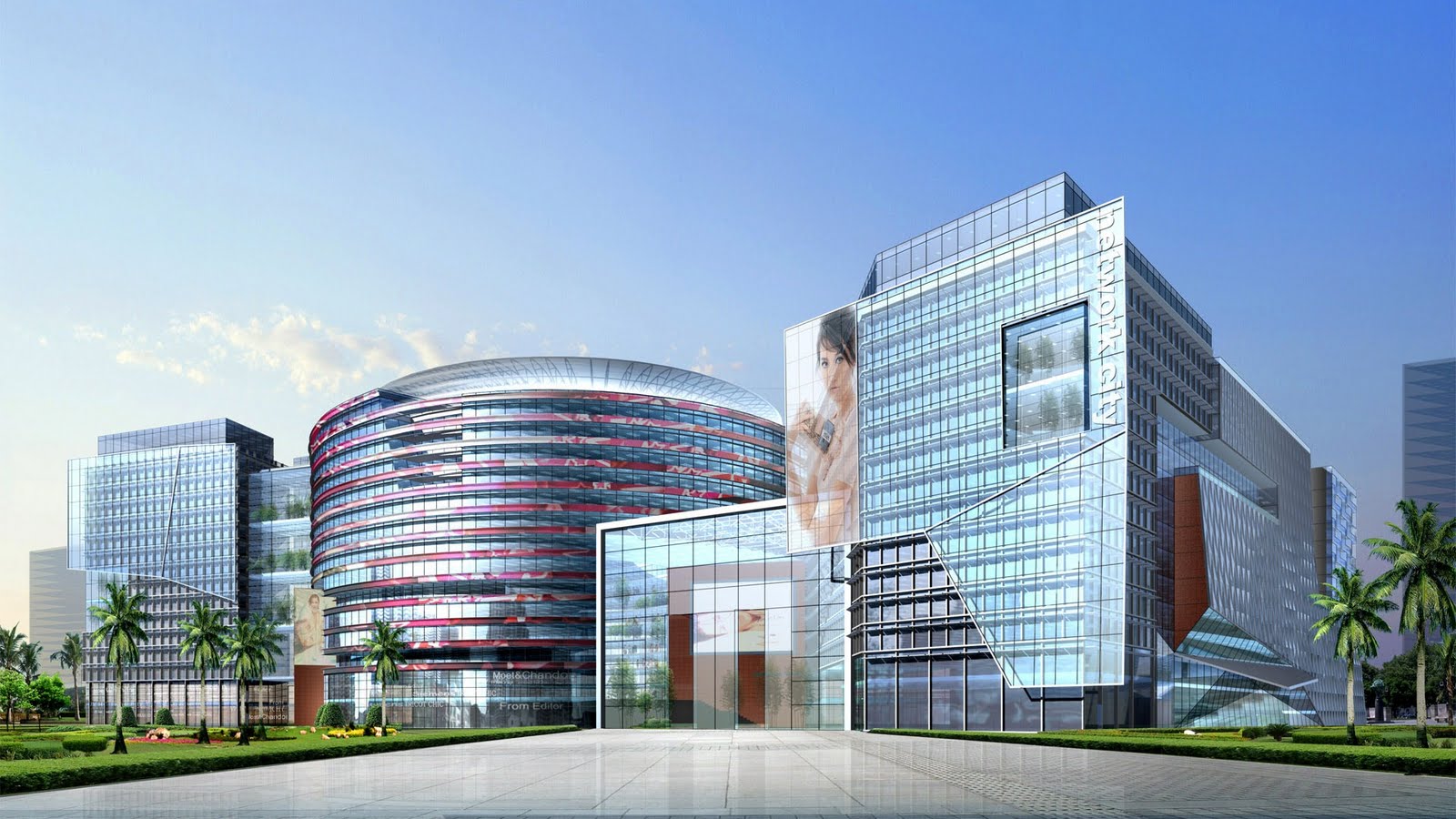 Hd Backgrounds 1080p: 3D Architecture HD Wallpapers For Desktop