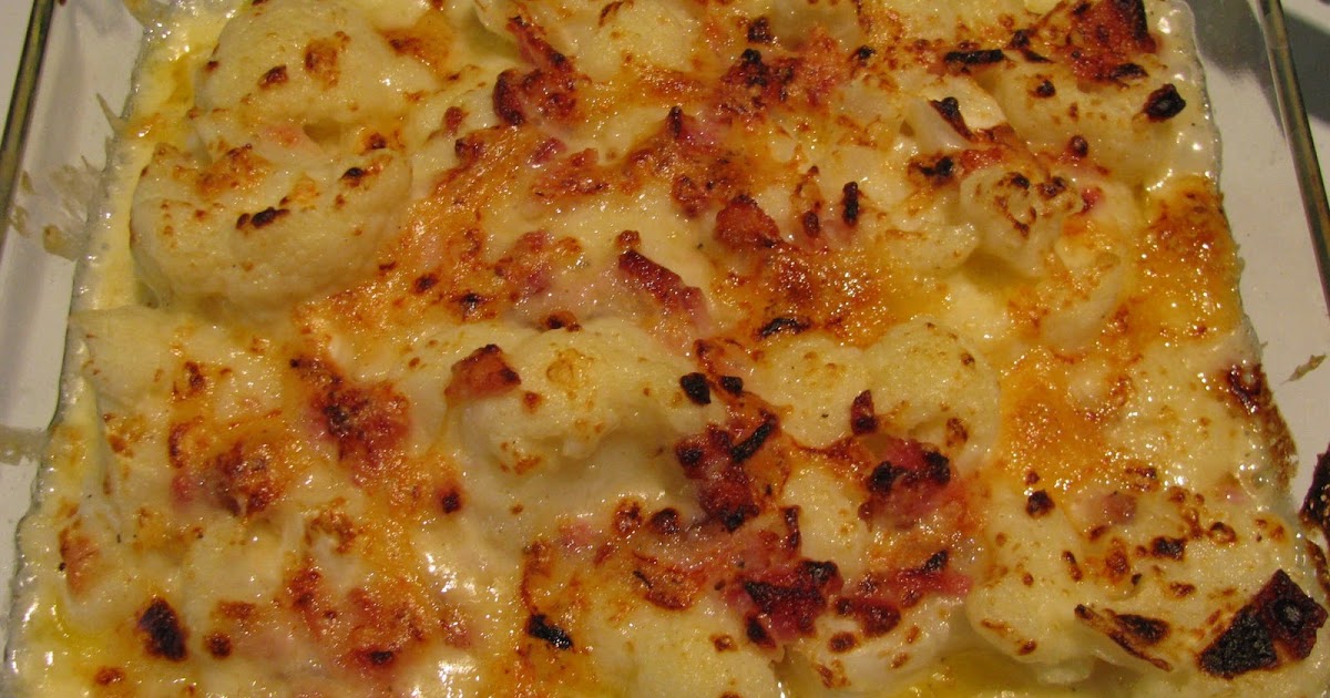 Serious Food for the Soul Cauliflower Gratin with Bacon