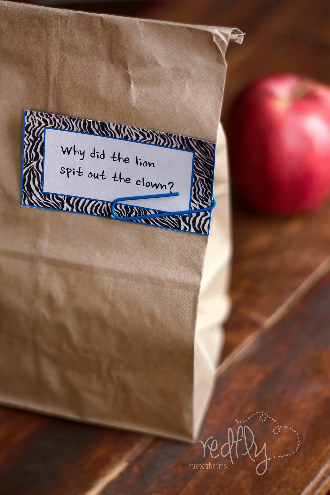 Redfly Creations Pack a Laugh in Your Child's Lunch! Free Joke