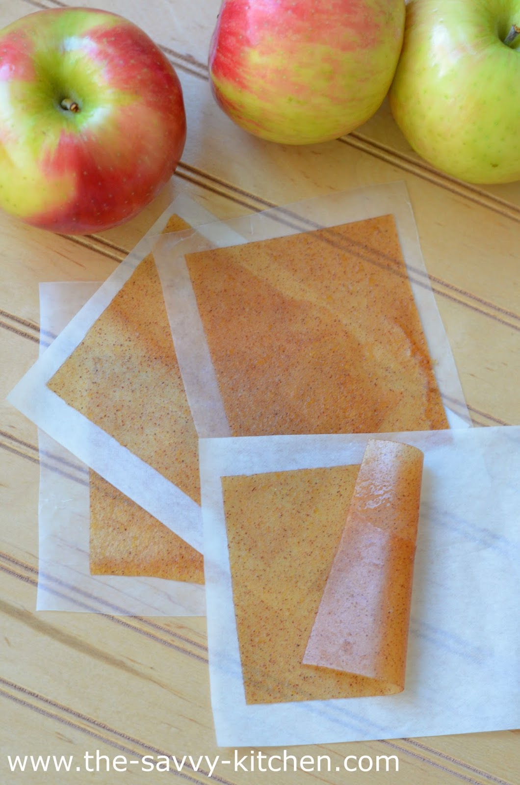 The Savvy Kitchen Apple Cinnamon Fruit Leather