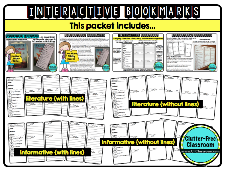 Using Interactive Bookmarks to Teach Students to Think About Their