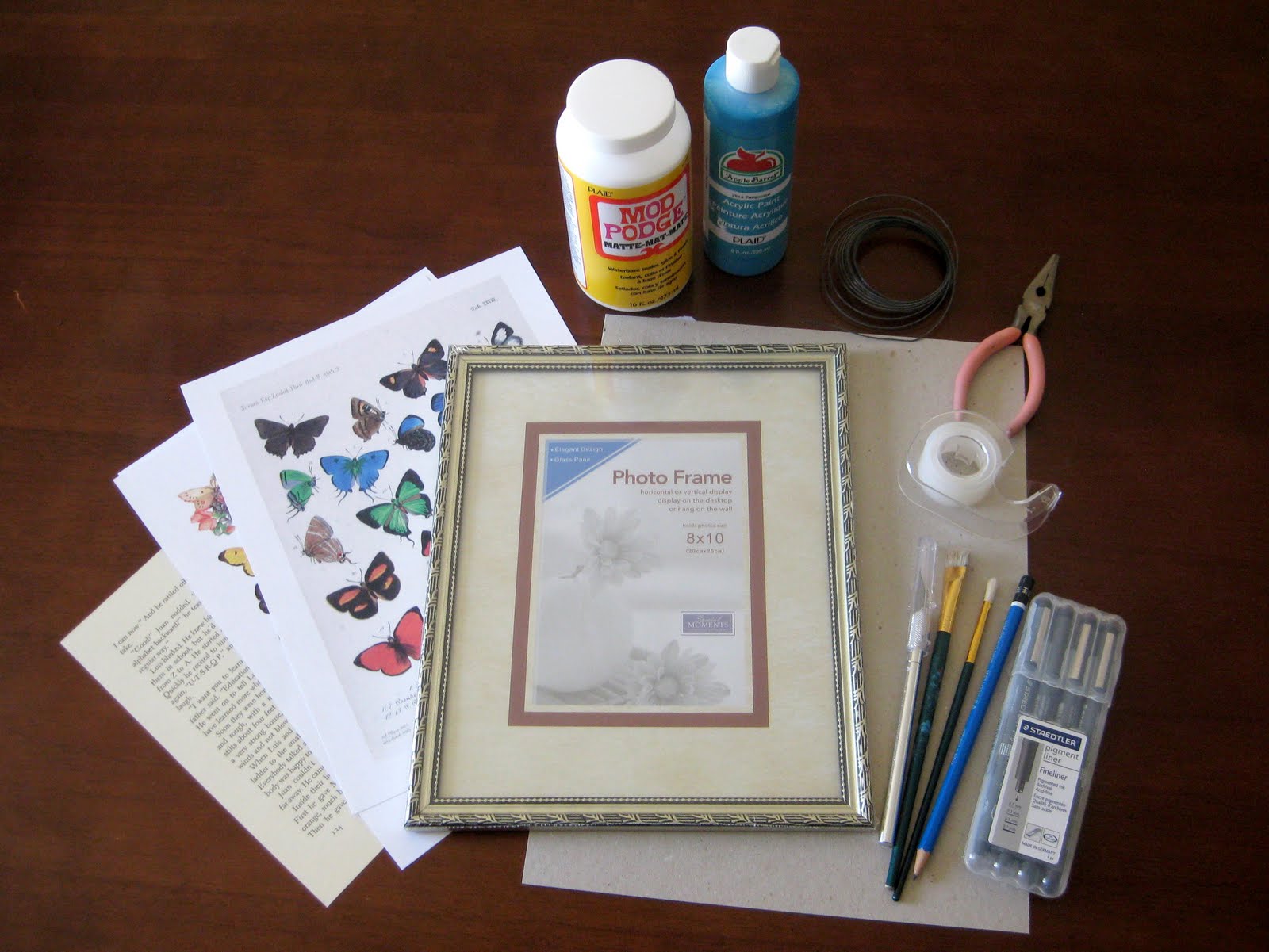 butterfly wall hanging tutorial...