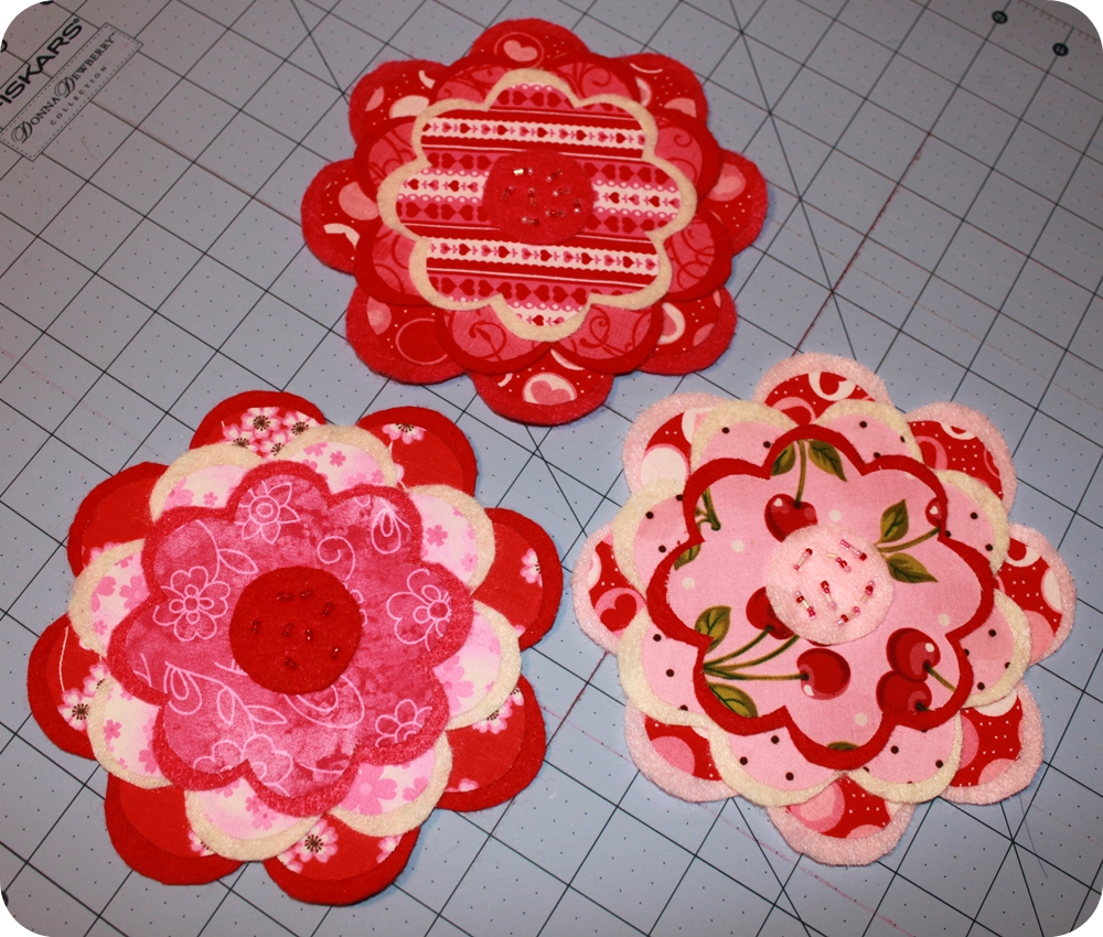 KoolBeenz TUTORIAL No Sew 6" Felt & Fabric Flowers Great for Wall