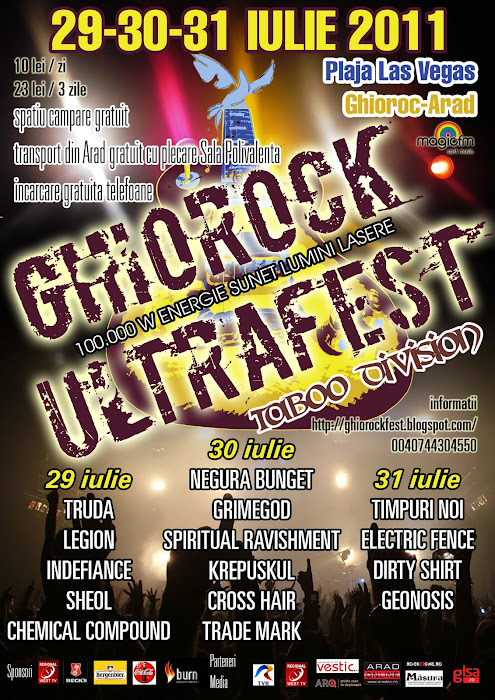 Nu ratati cel mai tare festival rock in Ghioroc - Arad!