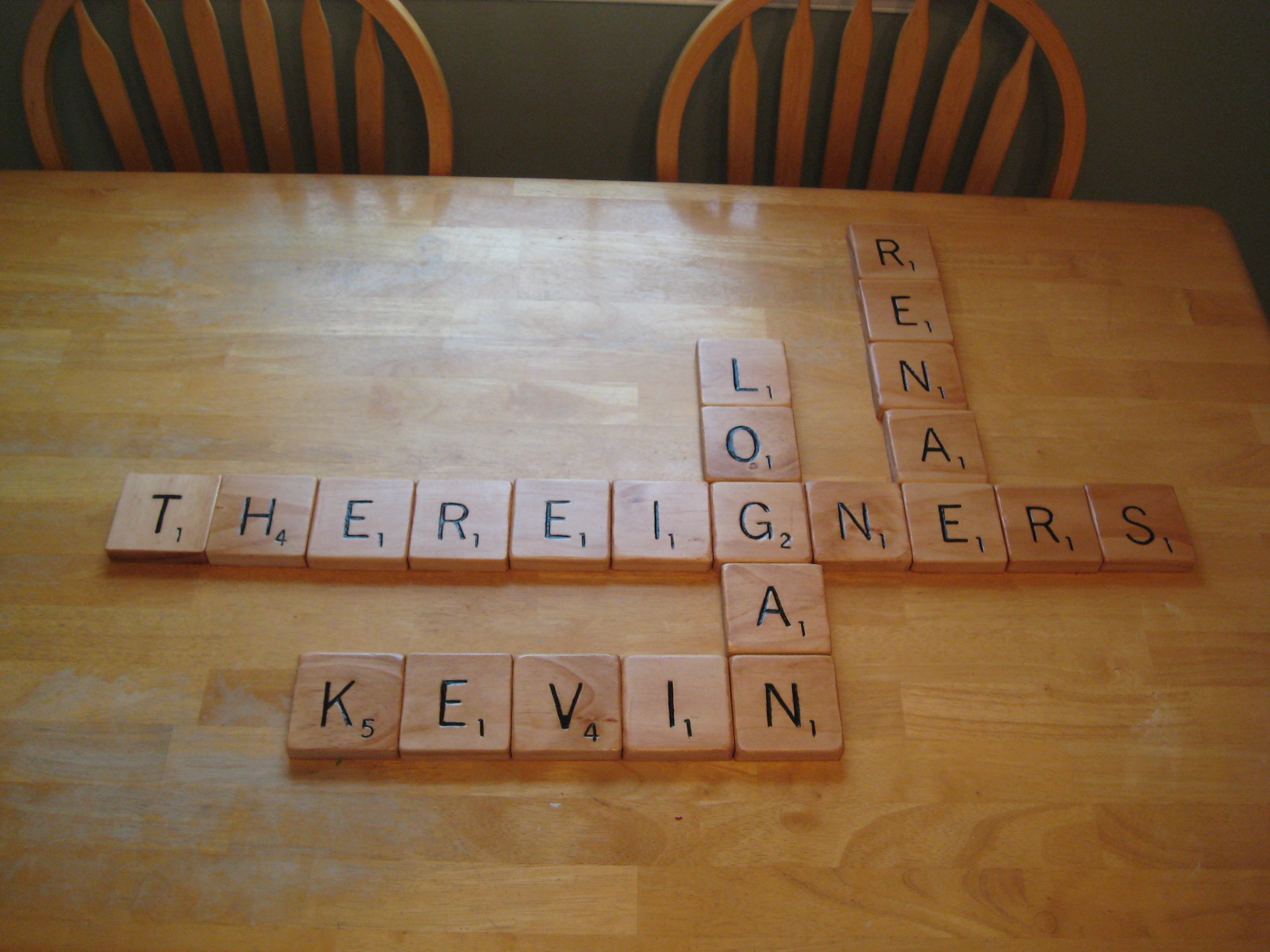 Daddy Daze Blog Jumbo Scrabble Tiles Family Name