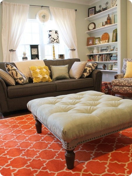Beyond The Aisle Fall Color Tomato Tangerine In Home Decor Switching In An Orange Or Red Rug Could Be A Quick Way To Update For Fall And Completely Change The Energy Of Room I Like Quirky Collected Style