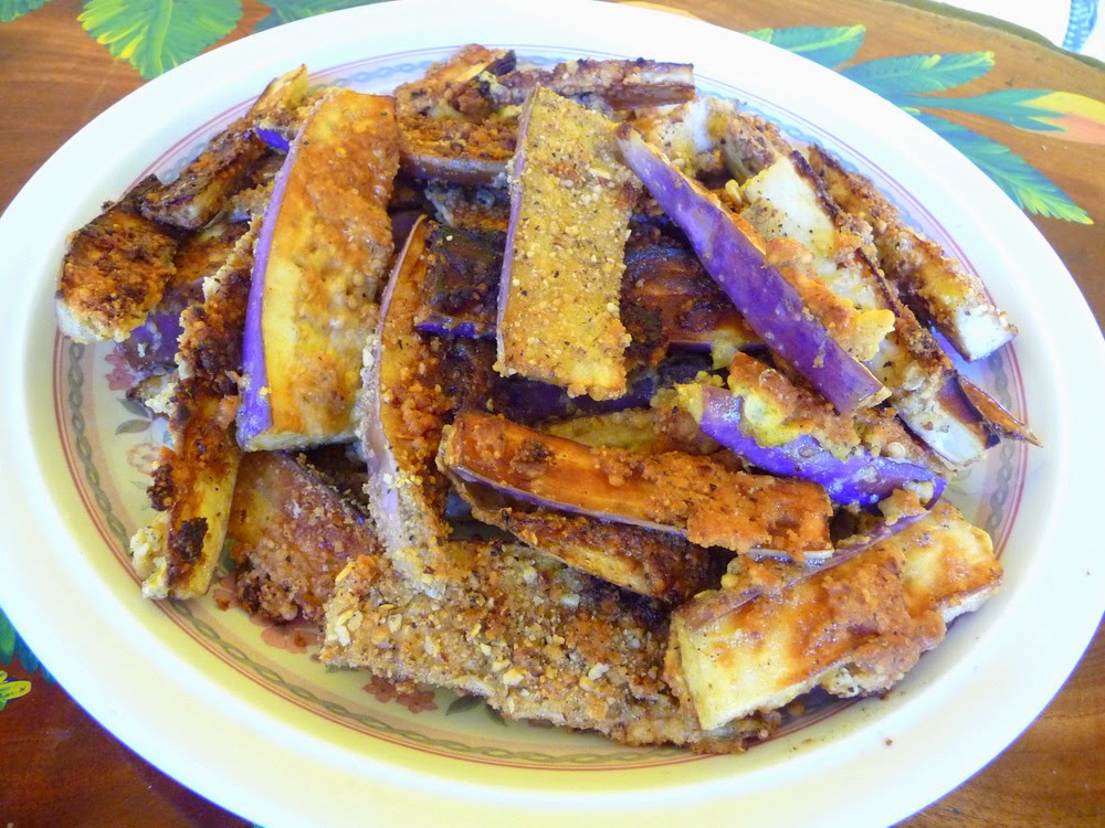 SPLENDID LOWCARBING BY JENNIFER ELOFF JUMBO EGGPLANT FRIES