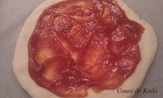 Pizza de jamón dulce
