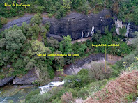 El Salt i el Gorg del Còdol o del Molí del Còdol enmig de la Riera de Les Gorgues El Salt i el Gorg del Còdol o del Molí del Còdol enmig de la Riera de Les Gorgues