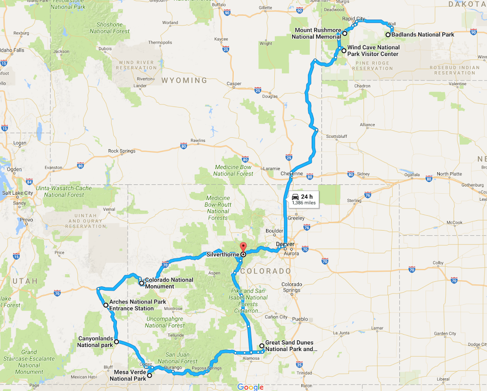 Our Itinerary in the Rockies