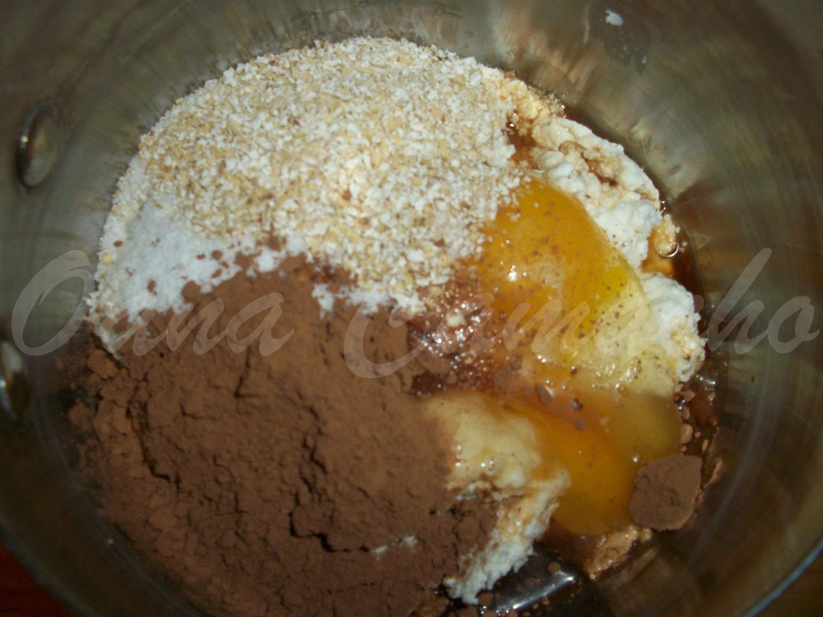 Cooking with love ! Budinca cu tarate de ovaz si cacao ( Oat bran cocoa pudding )
