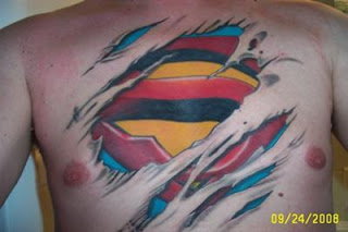 Superman tattoo design photo gallery - Superman tattoo Ideas