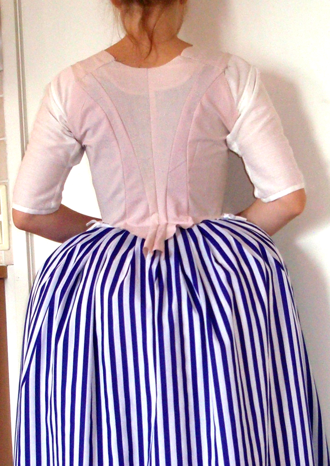 Rococo Atelier W.I.P. Striped robe à l'anglaise