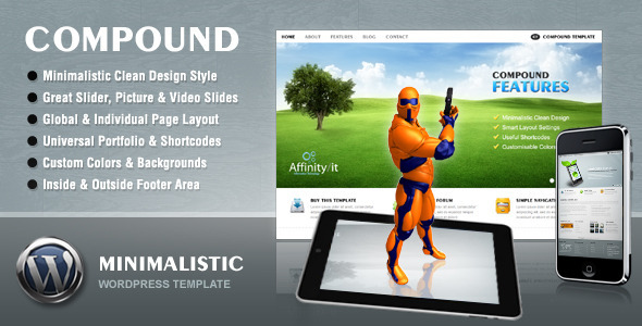 Compound - Minimalist Business & Portfolio Wordpress Theme Free Download by ThemeForest.