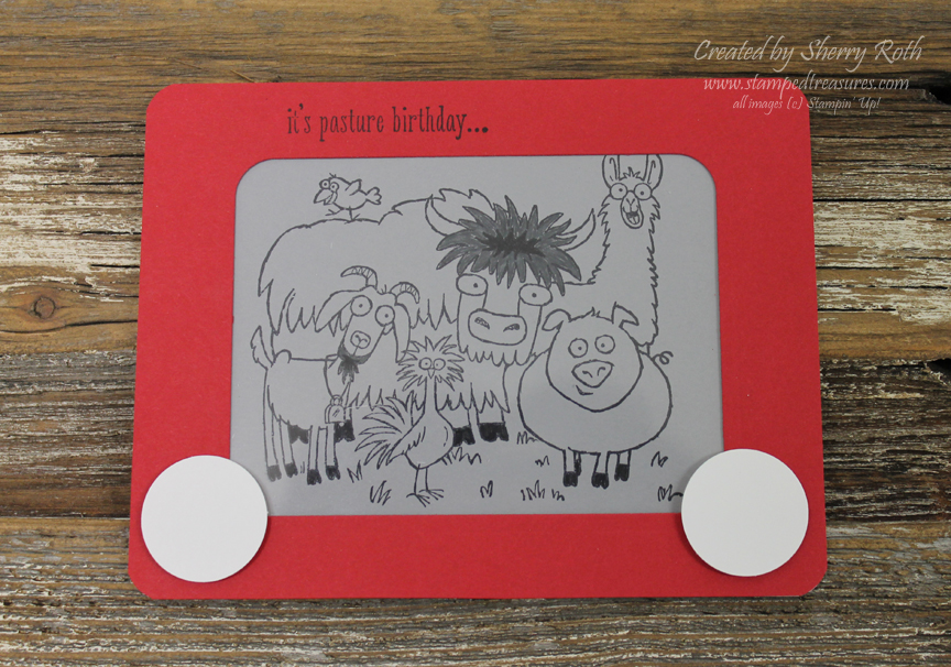 Sherry"s Stamped Treasures EtchaSketch Card