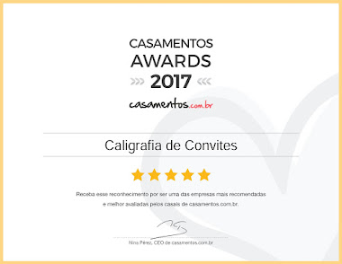 PRÊMIO CASAMENTOS AWARDS 2017