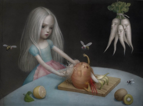 03-Girls-dont-cry-Nicoletta-Ceccoli-Surreal-Fairy-Tales-NOT-for-Children-www-designstack-co