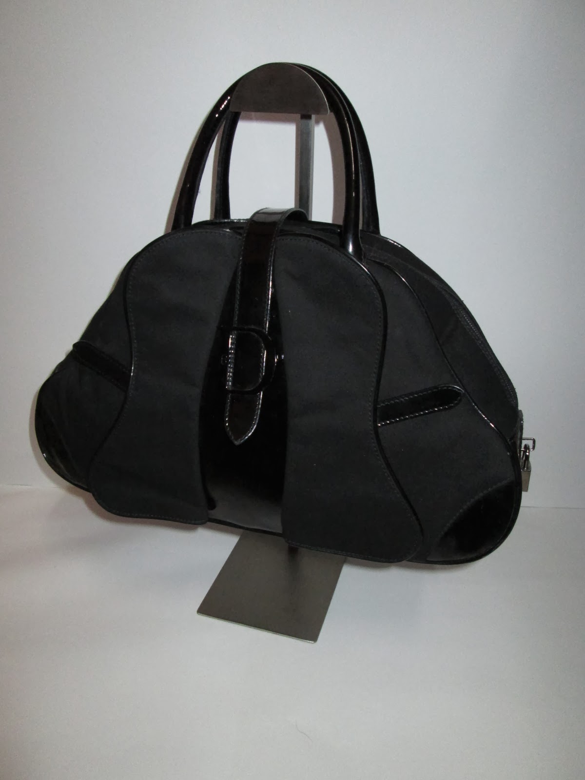 dior pink bowling bag