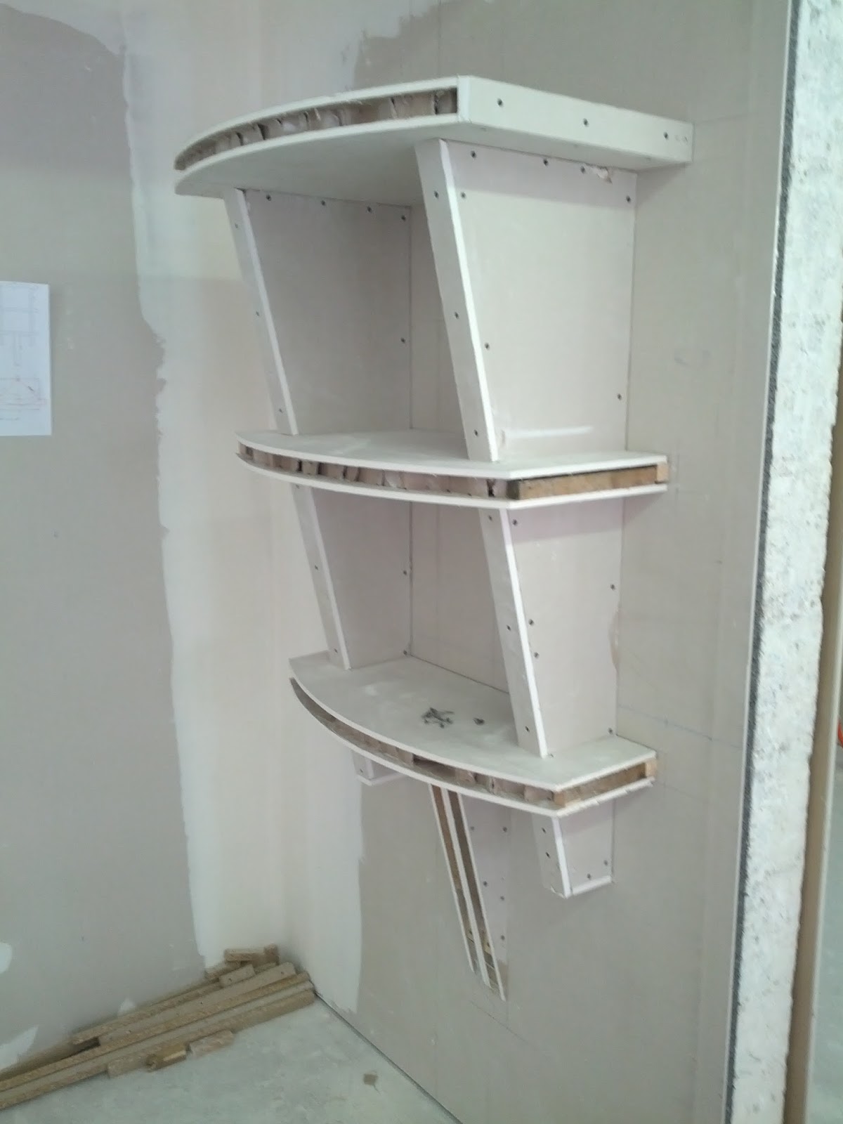 etagere placo meuble deco en placo etagere placo meuble deco en placo