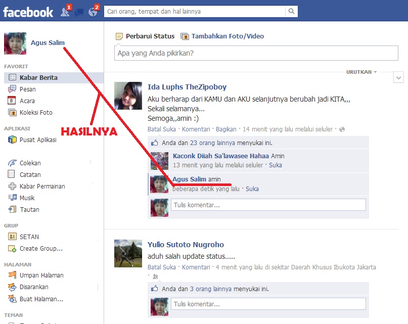 GRATIS CARA MENGGANTI NAMA FB SEPUASNYA