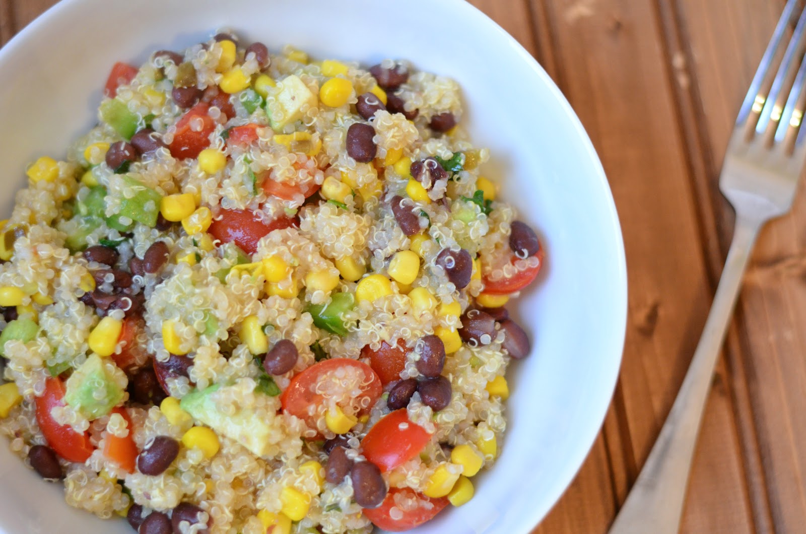 The Savvy Kitchen Quinoa and Black Bean Salad (GlutenFree)